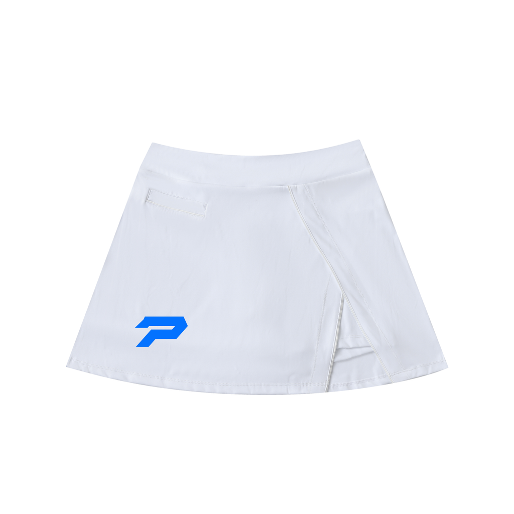 High-Waist Pocketed A-Line Poland Skirt