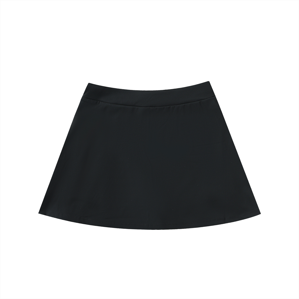 High-Waist Pocketed A-Line Poland Skirt