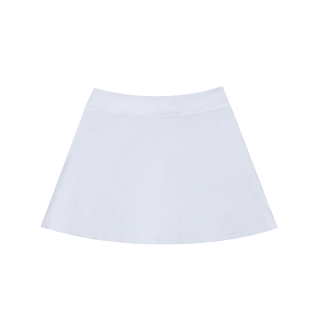 High-Waist Pocketed A-Line Poland Skirt