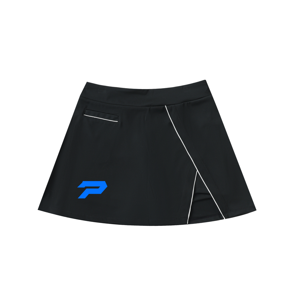 High-Waist Pocketed A-Line Poland Skirt