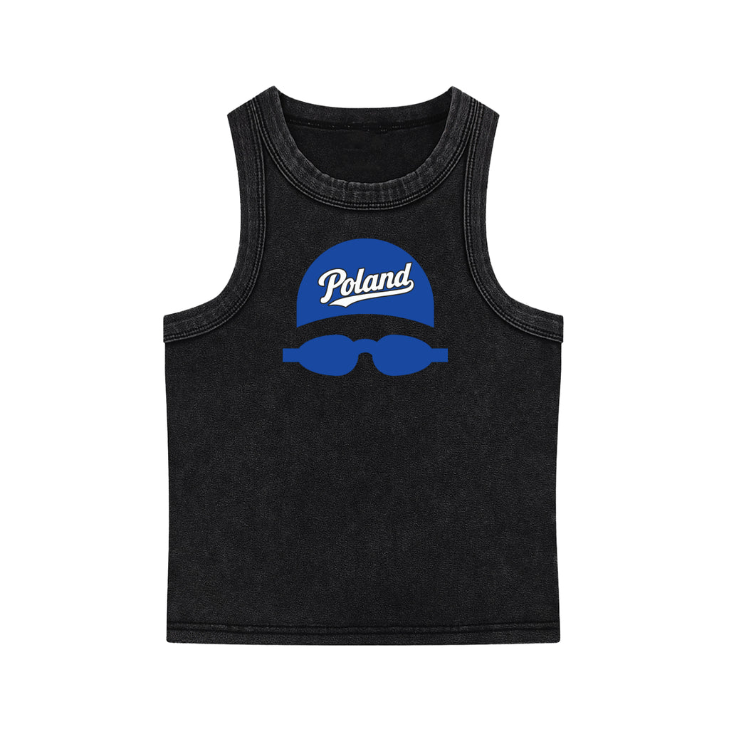 Poland Swim Cap Tank - Juniors