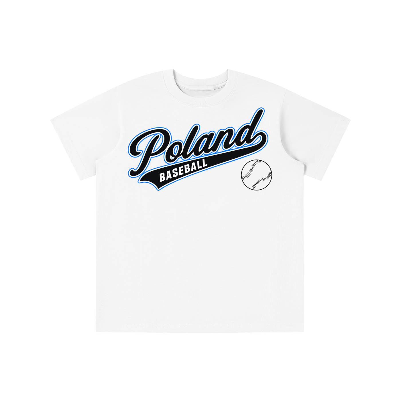 Wacky Color Poland Baseball Kids T