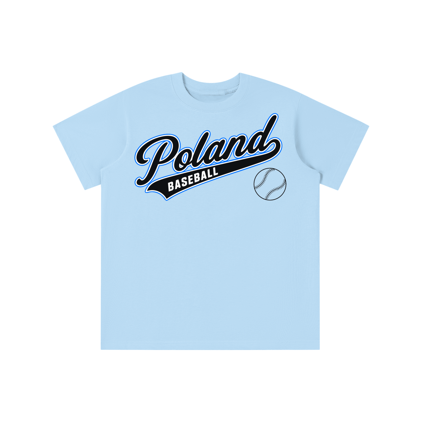 Wacky Color Poland Baseball Kids T