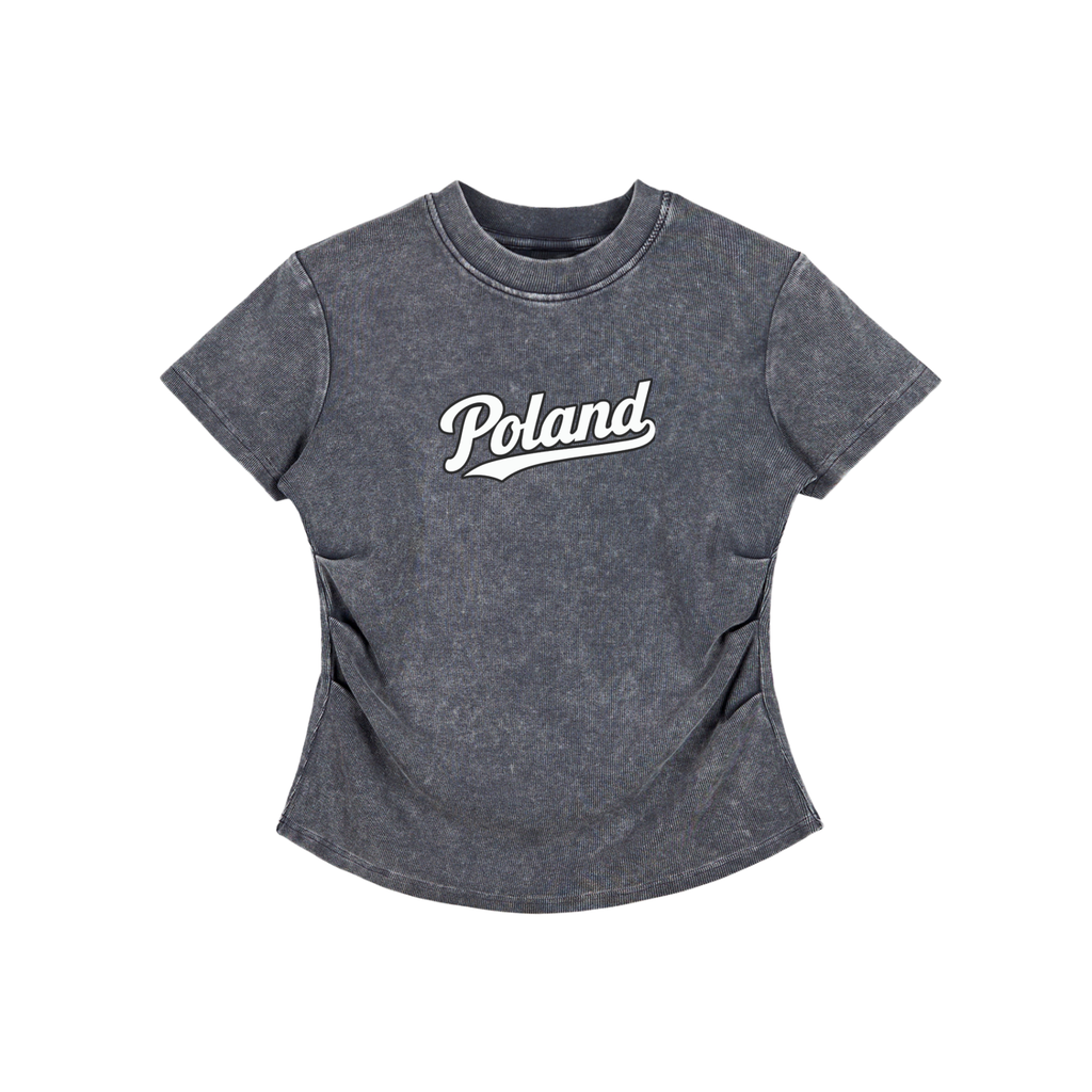 Vintage Poland Bodycon Cotton T-Shirt