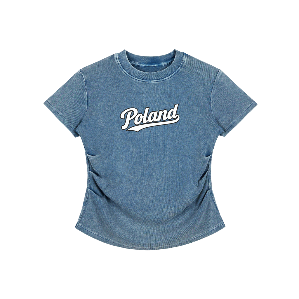 Vintage Poland Bodycon Cotton T-Shirt