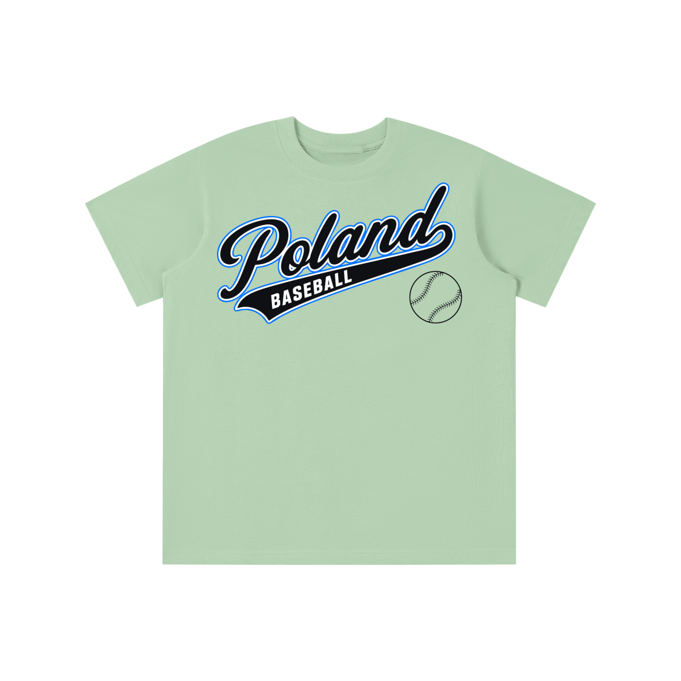 Wacky Color Poland Baseball Kids T